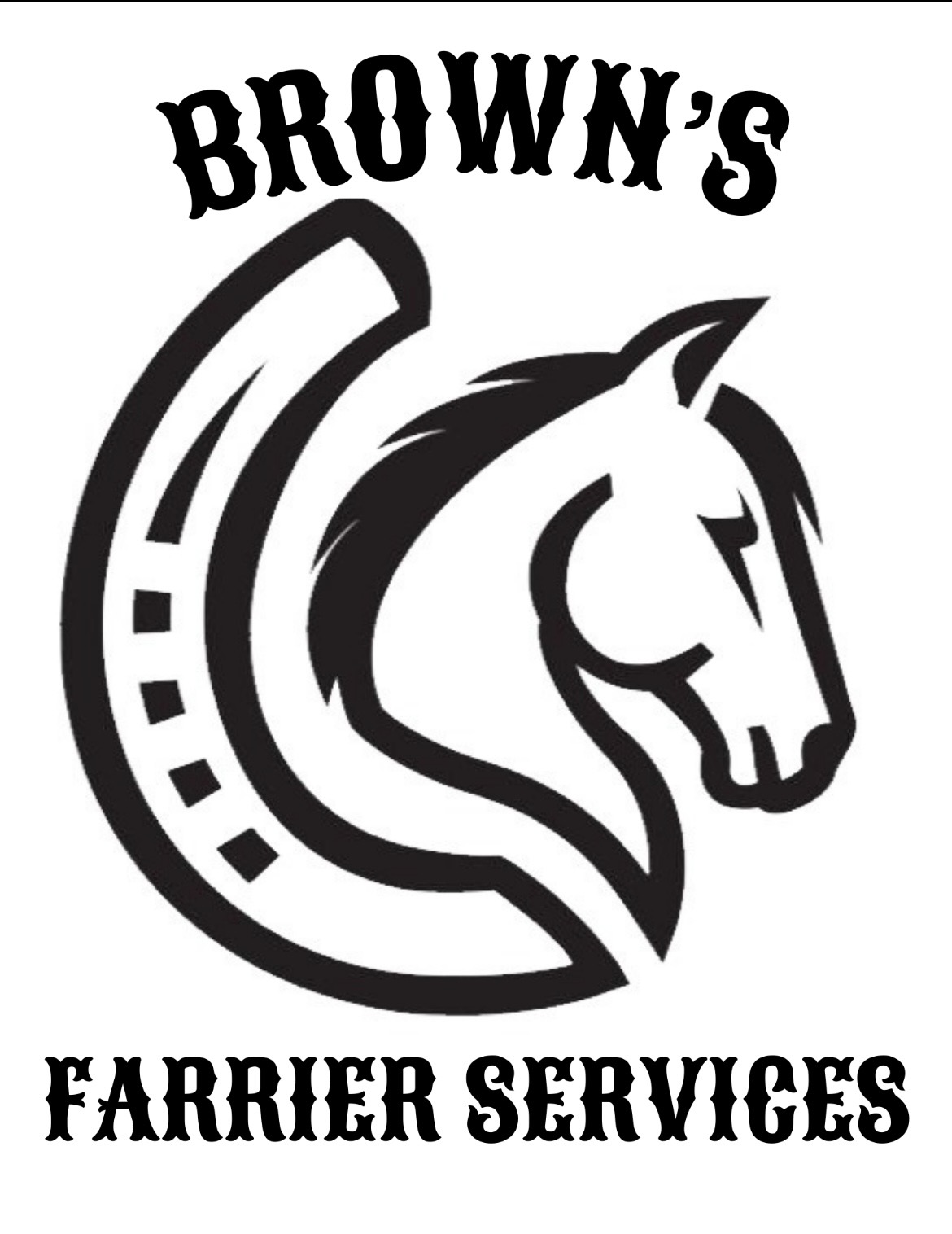 Brown’s Farrier Service logo